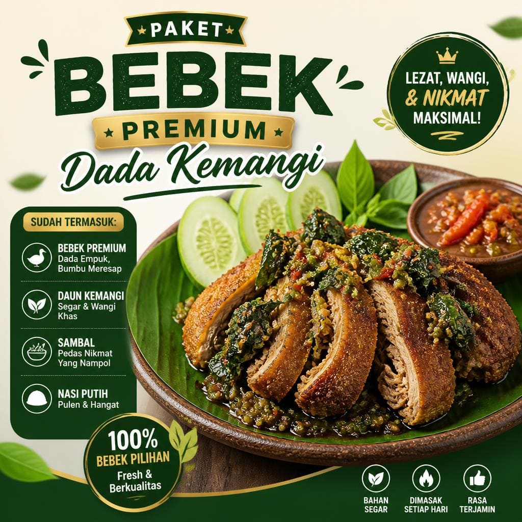Paket Bebek Premium Dada Kemangi
